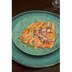 Plato pasta Azul de stoneware Sauvage Ø 28 cm-h 4,5 mm-830 gr. Vista Alegre 37003595 (6 unidades)