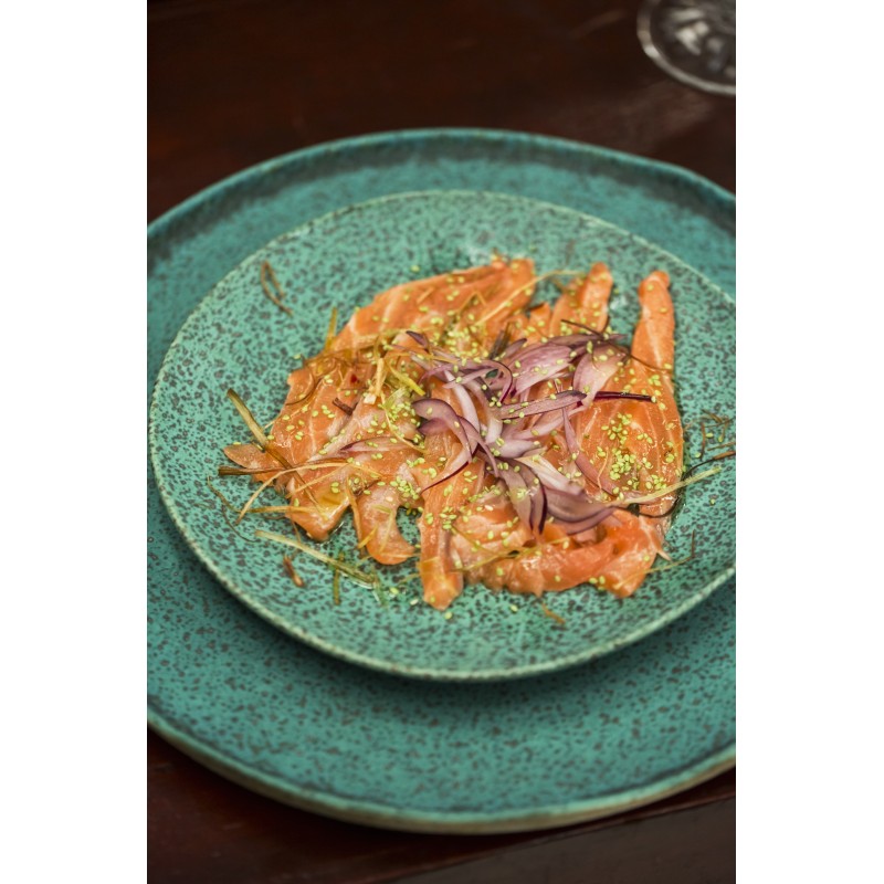 Plato pasta Azul de stoneware Sauvage Ø 28 cm-h 4,5 mm-830 gr. Vista Alegre 37003595 (6 unidades)