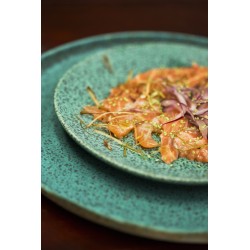 Plato pasta Azul de stoneware Sauvage Ø 28 cm-h 4,5 mm-830 gr. Vista Alegre 37003595 (6 unidades)