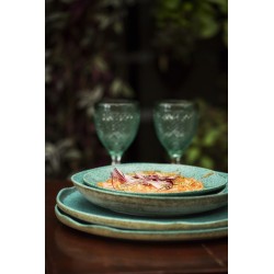 Bol oval Azul de stoneware Sauvage 17cm-h 5,5 mm-45 cl-346 gr. Vista Alegre 37003594 (6 unidades)