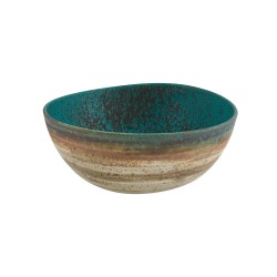 Ensaladera oval Azul de stoneware Sauvage 26 cm-h 11 mm-152 cl-1000 gr. Vista Alegre 37003607 (6 unidades)