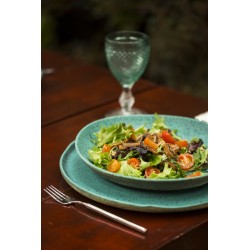 Plato postre Azul de stoneware Sauvage 23 cmx23,5 cm x 2,5 cm-471 gr. Vista Alegre 37003593 (6 unidades)