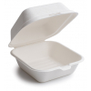 Tupper hamburguesa. Blanco.15,5cms