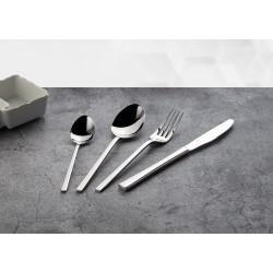 Doce unidades de ROSENHAUS 03090139 Kuadro cuchara mesa acero inoxidable 18/10 4mm 20.6 cm