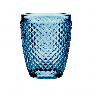 Verre gaufré bleu "Diamant". 30 CL. B'GHEST (6 unités)