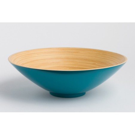 Cuenco de de bambú Khup para sopa azul. Ø25X8.5 cm