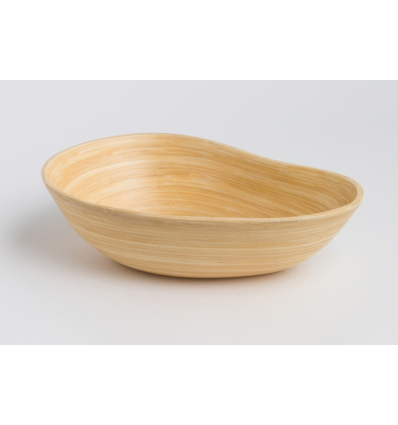 Ensaladera-bol de bambú natural mediana Soai,Ø 29X8.8 cm