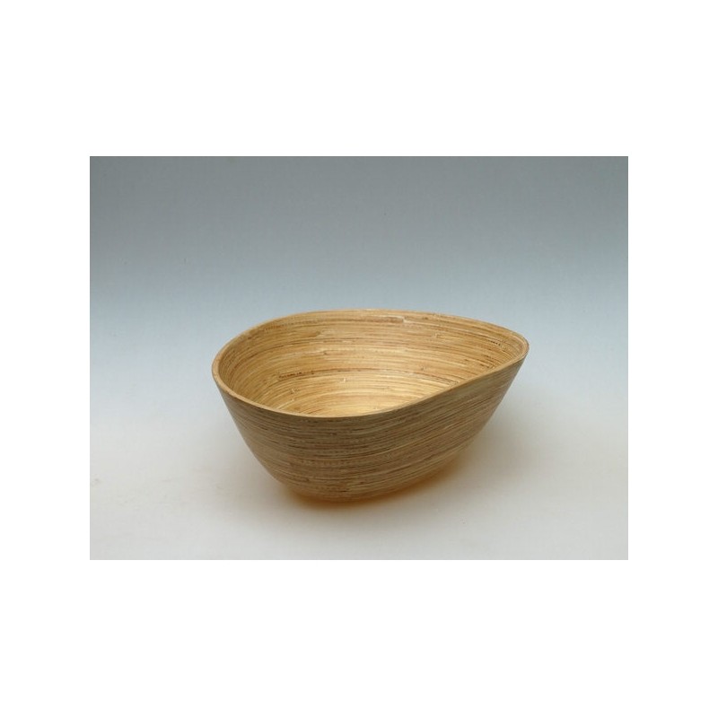 Ensaladera de bambú natural Soai. DimenSiones: Ø 29 x 8,8 cm. BIBOL SOAI