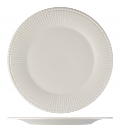 Six units of B'GHEST 01170374 Flat plate with pearl 30 cm ayala