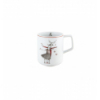 Taza mug porcelana decoración navideña Noel ". Dimensiones: Ø 8,1 cm x 10,2cm capacidad 39,1 cl, peso 265 gr.. Vista Alegre 2112