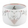 Taza de café moka porcelana decoración navideña Noel. Dimensiones: 6,2 cm x 4,9 cm capacidad 10 cl, peso 100 gr.. Vista Alegre 2