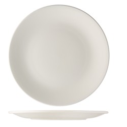 Plato llano porcelana Blanco City 28 cm. B'GHEST 01170261 (6 unidades)