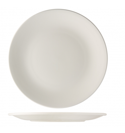 Plato llano porcelana Blanco City 28 cm. B'GHEST 01170261 (6 unidades)