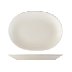 Fuente oval llana porcelana Blanco City 20.5x14.5 cm. B'GHEST 01170266 (1 unidad)