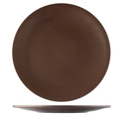 PLato llano porcelana Marrón/grisáceo City 22.8 cm. B'GHEST 01170323 (6 unidades)