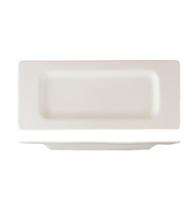 Fuente rectangular porcelana Blanco Duoma 30x13 cm. B'GHEST 01170030 (6 unidades)