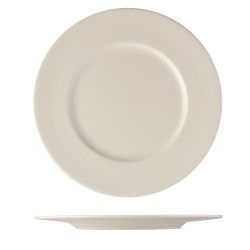 Plato llano porcelana Blanco Duoma Ø25 cm. B'GHEST 01170095 (6 unidades)