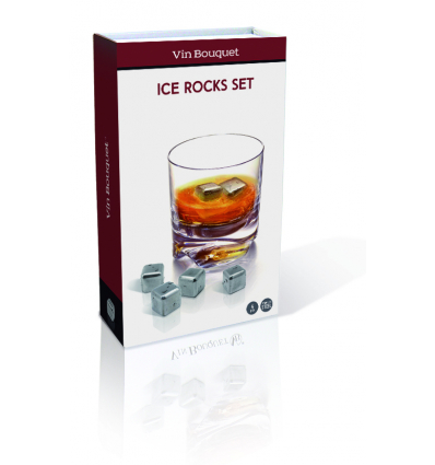 VIN BOUQUET FIE 015 Cubitos para enfriar / Metal Ice Rocks