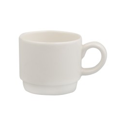 Taza de café moka porcelana Blanco Duoma Alcalá 10 cl. B'GHEST 01170124  (6 unidades)