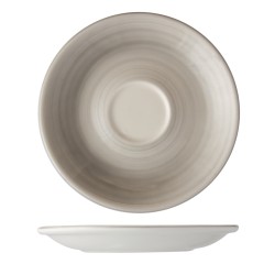 Platillo para taza de cafe moka porcelana Blanco City Perla 3 cm. B'GHEST 01170327 (6 unidades)