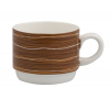 Taza de té porcelana Blanco decoracion Rope Marrón Duoma22 cl. B'GHEST 01170180 (6 unidades)