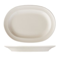 Fuente oval porcelana Blanco Forum 24x17.5 cm. ROSENHAUS 01010036 (6 unidades)