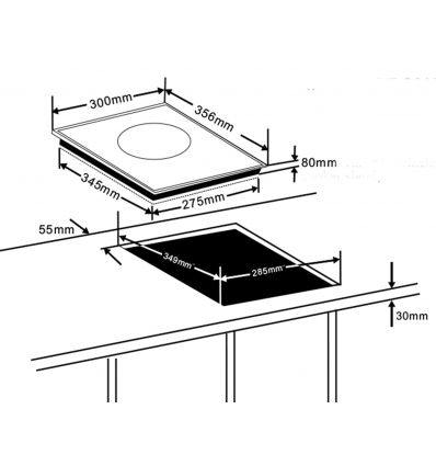 LACOR 69032 PLACA INDUCCION PORTATIL 35x30x6.5 CM