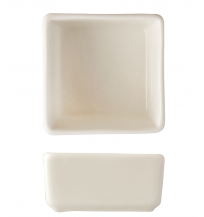 Mini Bol Square Porcelana Blanco Apquable Glubel Square 6x6 cm. B'ghest 01170130 (12 Einheiten)