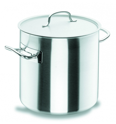 Olla recta Chef Classic de acero inoxidable con tapa XXL. 141 L