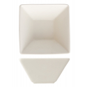 Mini Bol Square Porcelana Blanco Glubel apquable 9x9 cm. B'ghest 01170150 (6 unités)
