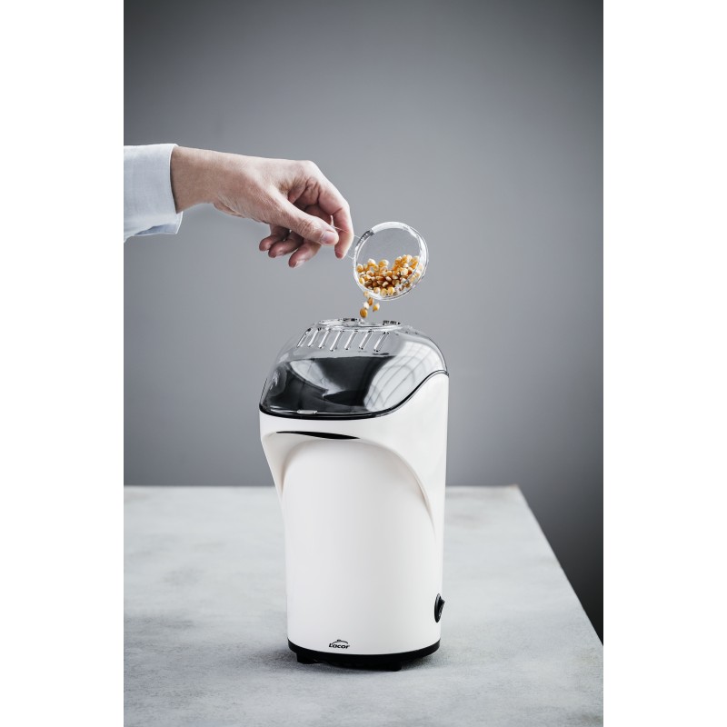 LACOR 69299 Palomitera eléctrica blanca 80 gramos 1000W.