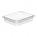 Cubeta GN 1/2 de policarbonato transparente 26.5 x 32.5 x 6,5 cm Capacidad 3.9 L CAMBRO 22CW-135