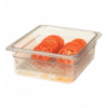 Strainer container GN 1/2 - 26.5 x 32.5 x 7.6 cm - Transparent Polycarbonate CAMBRO 23CLRCW-135