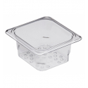 CAMBRO 63CLRCW-135 - Recipiente colador GN 1/6 - 16,2 x 17,6 x 7,6 cm - Transparente