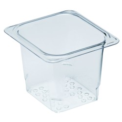 CAMBRO 65CLRCW-135 - Recipiente colador GN 1/6 - 16,2 x 17,6 x 12,7 cm - Transparente