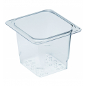 CAMBRO 65CLRCW-135 - Recipiente colador GN 1/6 - 16,2 x 17,6 x 12,7 cm - Transparente