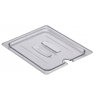 TAPA CON MUESCA Y ASA GN 1/2 POLICARBONATO TRANSPARENTE CAMBRO 20CWCHN-135