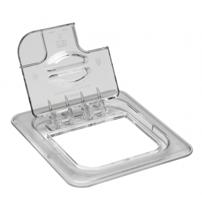 CAMBRO 60CWLN-135 - Tapa FlipLid con muesca GN 1/6 - 16,2 x 17,6 x 2,2 cm - Transparente