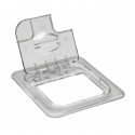 CAMBRO 60CWLN-135 - Tapa FlipLid con muesca GN 1/6 - 16,2 x 17,6 x 2,2 cm - Transparente