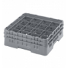 CAMBRO 16S434-151 - Cesta de lavado 16 comp. 2 alturas - 10,9 cm Ø máx. - alt. máx. 13,5 cm - 50 x 50 x 18,4 cm - Gris claro