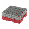 CAMBRO 16S534-163 - Cesta de lavado 16 comp. 2 alturas - 10,9 cm Ø máx. - alt. máx. 14,9 cm - 50 x 50 x 18,4 cm - Rojo