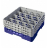 CAMBRO 16S638-186 - Cesta de lavado 16 comp. 3 alturas - 10,9 cm Ø máx. - alt. máx. 17,6 cm - 50 x 50 x 22,5 cm - Azul marino