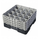 CAMBRO 16S800-110 - Cesta de lavado 16 comp. 4 alturas - 10,9 cm Ø máx. - alt. máx. 21,7 cm - 50 x 50 x 26,7 cm - Negro