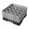 CAMBRO 16S800-110 - Cesta de lavado 16 comp. 4 alturas - 10,9 cm Ø máx. - alt. máx. 21,7 cm - 50 x 50 x 26,7 cm - Negro