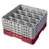 CAMBRO 16S800-416 - Washing basket 16 comp. 4 heights - 10,9 cm Ø max. - height. max. 21.7 cm - 50 x 50 x 26.7 cm - Blueberry