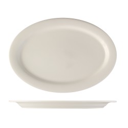 Fuente oval porcelana Blanco Glubel 34x24 cm. B'GHEST 01170014 (6 unidades)