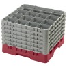 CAMBRO 16S1214-416 - Washing basket 16 comp. 6 heights - 10.9 cm Ø max. - height. max. 32.3 cm - 50 x 50 x 34.9 cm - Blueberry