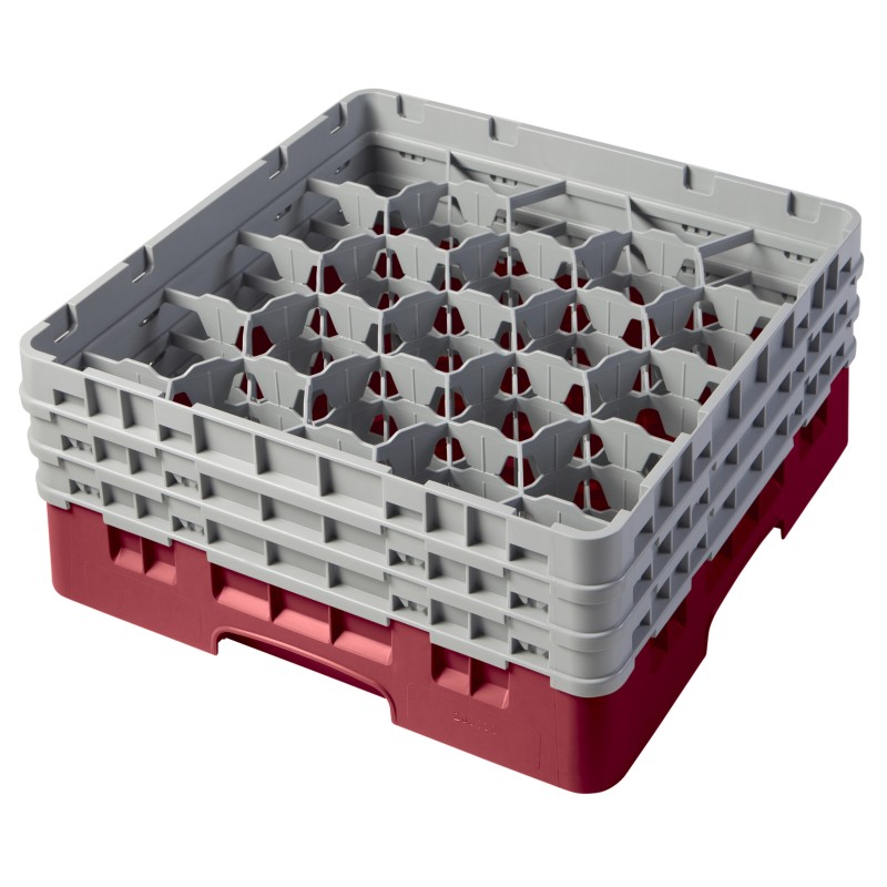 CAMBRO 20S638-416 - Washing basket 20 comp. 3 heights - 9,84 cm Ø max. - height. max. 17.6 cm - 50 x 50 x 22.5 cm - Blueberry