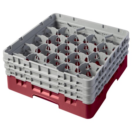 CAMBRO 20S638-416 - Washing basket 20 comp. 3 heights - 9,84 cm Ø max. - height. max. 17.6 cm - 50 x 50 x 22.5 cm - Blueberry