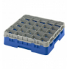 CAMBRO 25S418-168 - Cesta de lavado 25 comp. 1 altura - 8,7 cm Ø máx. - alt. máx. 11,8cm - 50 x 50 x 14,3 cm - Azul